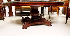 Antique Regency Centre Dining Table Marble Top
