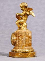 Antique French Empire Cherub Clock Mantle Clocks Ormolu, 1890