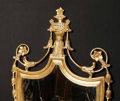English Adams Style Gilt Pier Mirror Glass Regency Mirrors