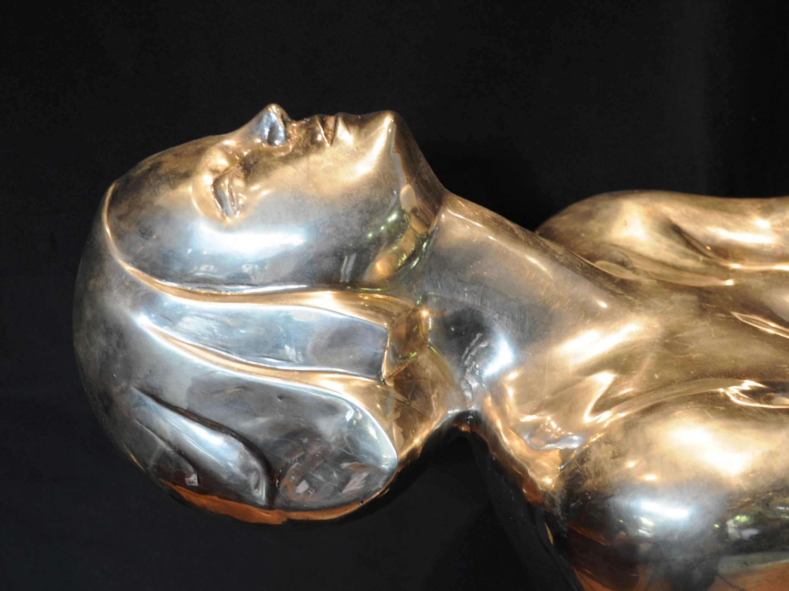 XL Silver Bronze Art Deco Biba Lamp Floor Light Lamps Statue 3
