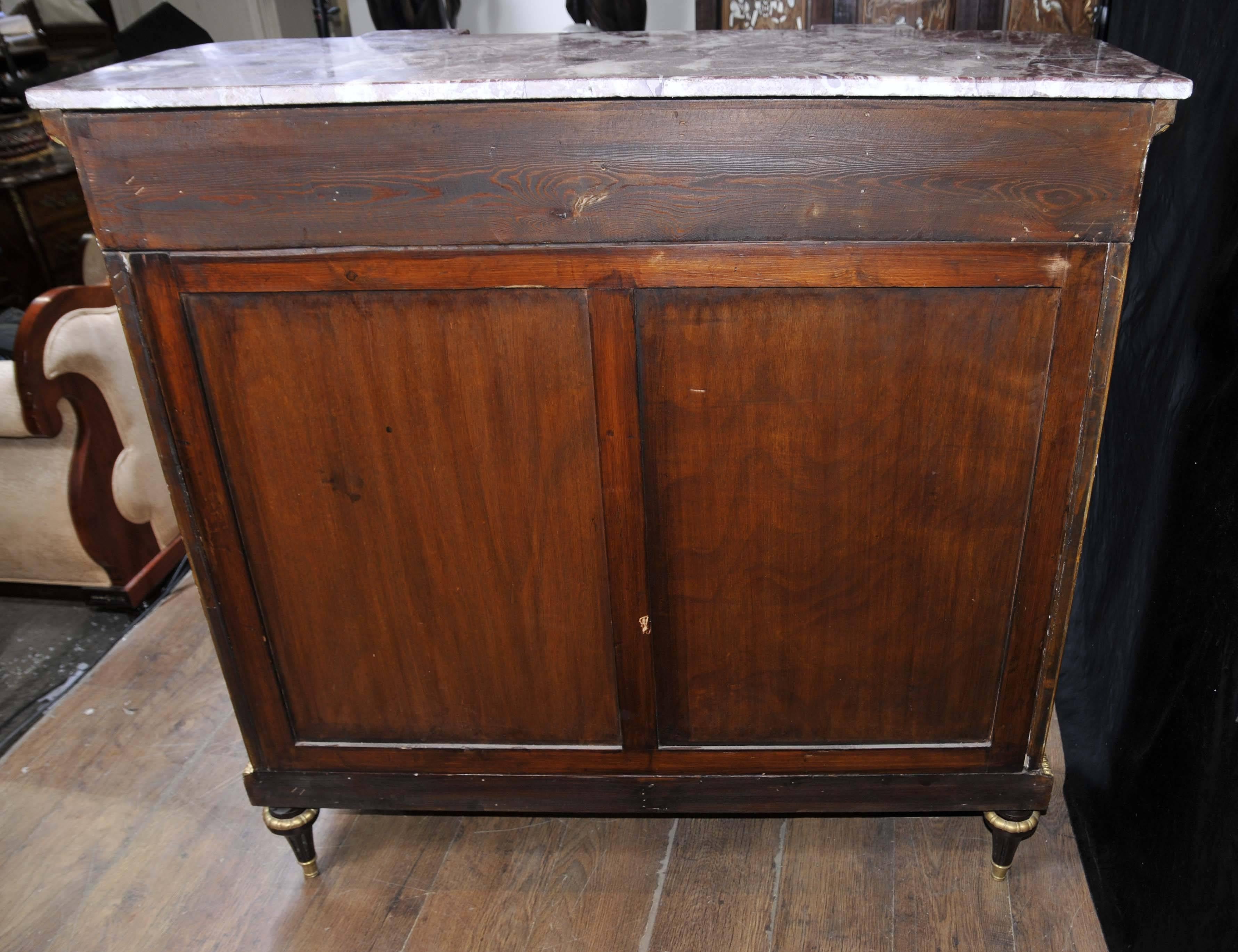 French Painted Empire Cabinet Chest Credenza Vernis Martin For Sale 2