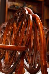 Set of Mahogany Hepplewhite Dining Chairs Furniture Carved Seats