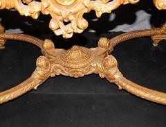 Italian Rococo Antique Giltwood Console Table Hall Tables