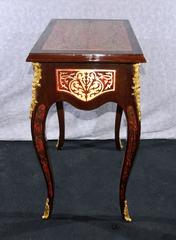 Pair of Boulle Style Side Tables Louis XV French Furniture Inlay