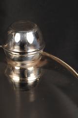 Tortoiseshell Silver Plate Serving Tray Platter Victorian Style