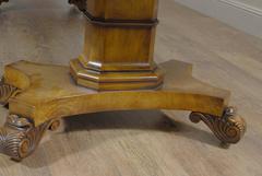 English Regency Style Walnut Extending Dining Table