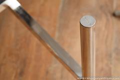 Victorian Style Silver Plate Tray on Stand Platter Side Table