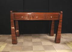 Rosewood Art Deco Style Desk, 1920s Office Furniture