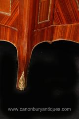 Pair of French Empire Style Cabinets Chests Marquetry Inlay