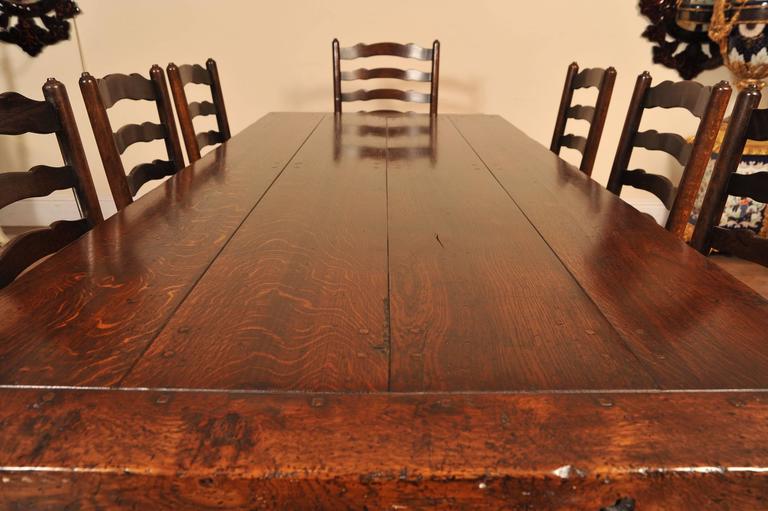 Barley Refectory Table Ladder Back Chair Kitchen Set For Sale at 1stDibs