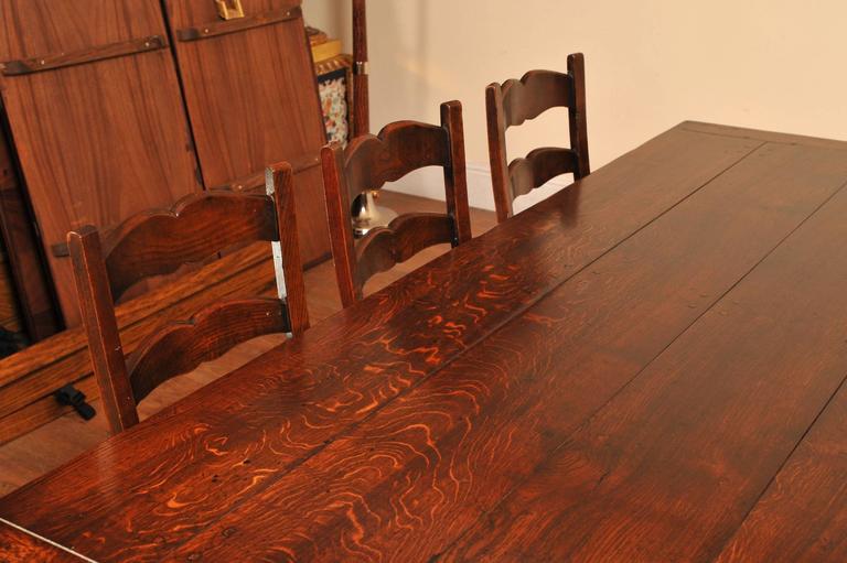 Barley Refectory Table Ladder Back Chair Kitchen Set For Sale at 1stDibs