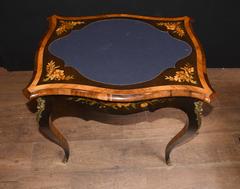 Antique French Empire Games Tables Floral Marquetry Interiors