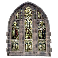 Vetrata antica religiosa vittoriana