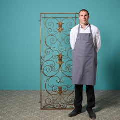 Antique Wrought Iron Pedestrian Gate