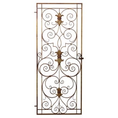 Antique Wrought Iron Pedestrian Gate