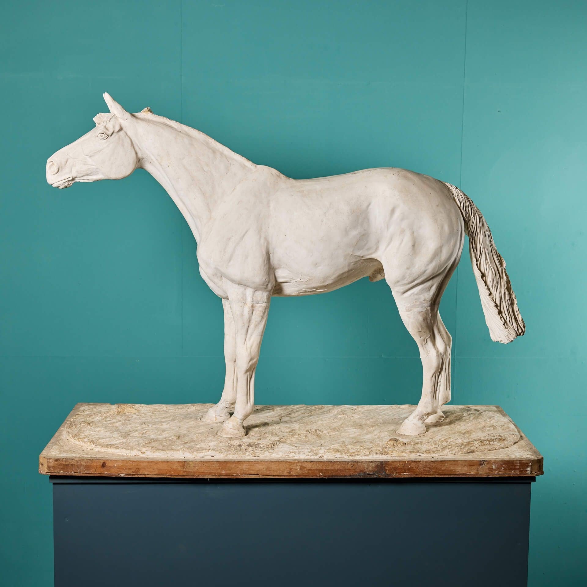 Plaster Maquette of Red Rum by Annette Yarrow