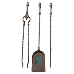 Set of Antique Georgian English Fire Tools