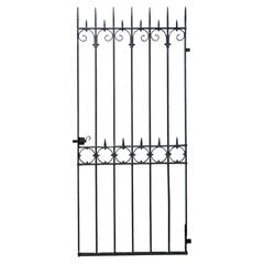 Tall Georgian Wrought Iron Side Gate