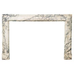 George III Breche Violette Marble Fire Mantel in Bolection Style