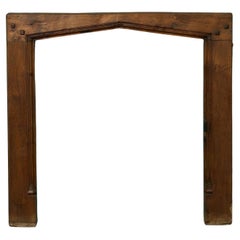 19th Century Rustic English Oak Fire Mantel