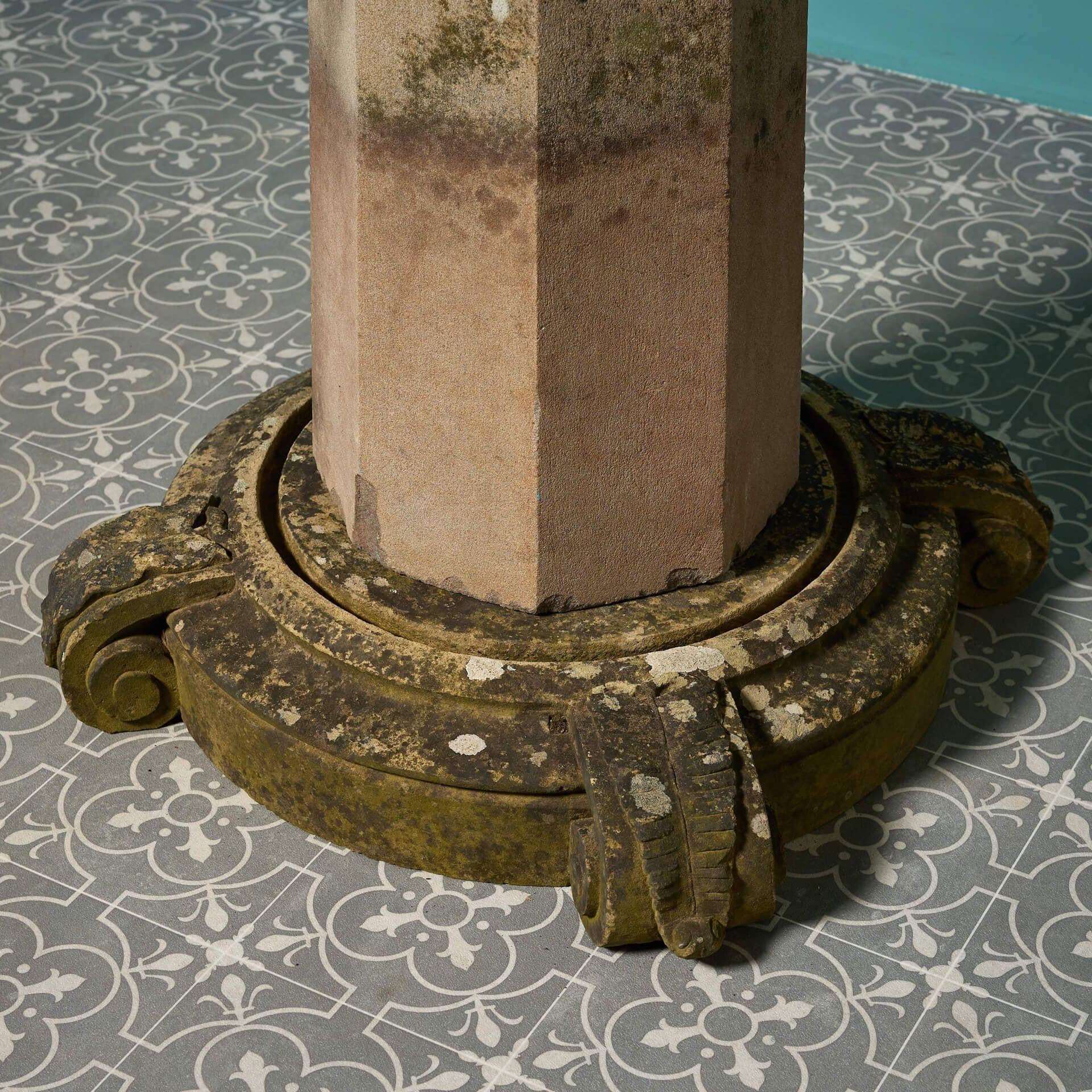 Victorian Large 19th Century Sandstone Obelisk For Sale