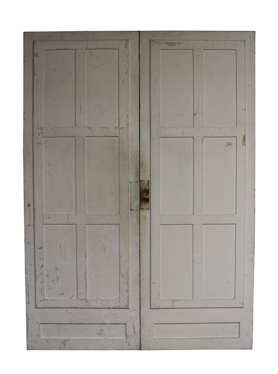 Pair of Antique French Double Mirror Doors For Sale at 1stDibs