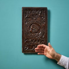 Handcarved 16th Century Romayne-Type Oak Panel