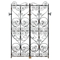 Set of Rare Georgian Wrought Iron Pedestrian Gates