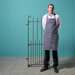 Reclaimed Scroll-Top Wrought Iron Side Gate