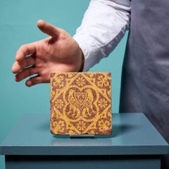 Carreau encaustique de style gothique de W. Godwin, vers 1865