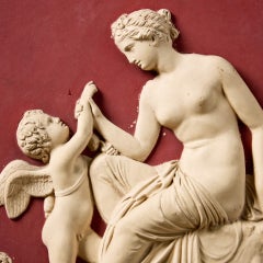 P. Ipsen (1815-1860) Two Red Terracotta Neoclassical Plaques