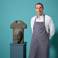 Clave de bóveda de Shakespeare, tallada a mano en piedra de York, del siglo XVII