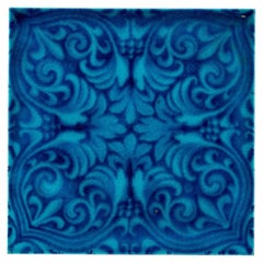 Pilkington & Co Heraldic Blue Lustre Tile