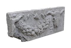 Antique Classical Stone Fragment Depicting Bucranium