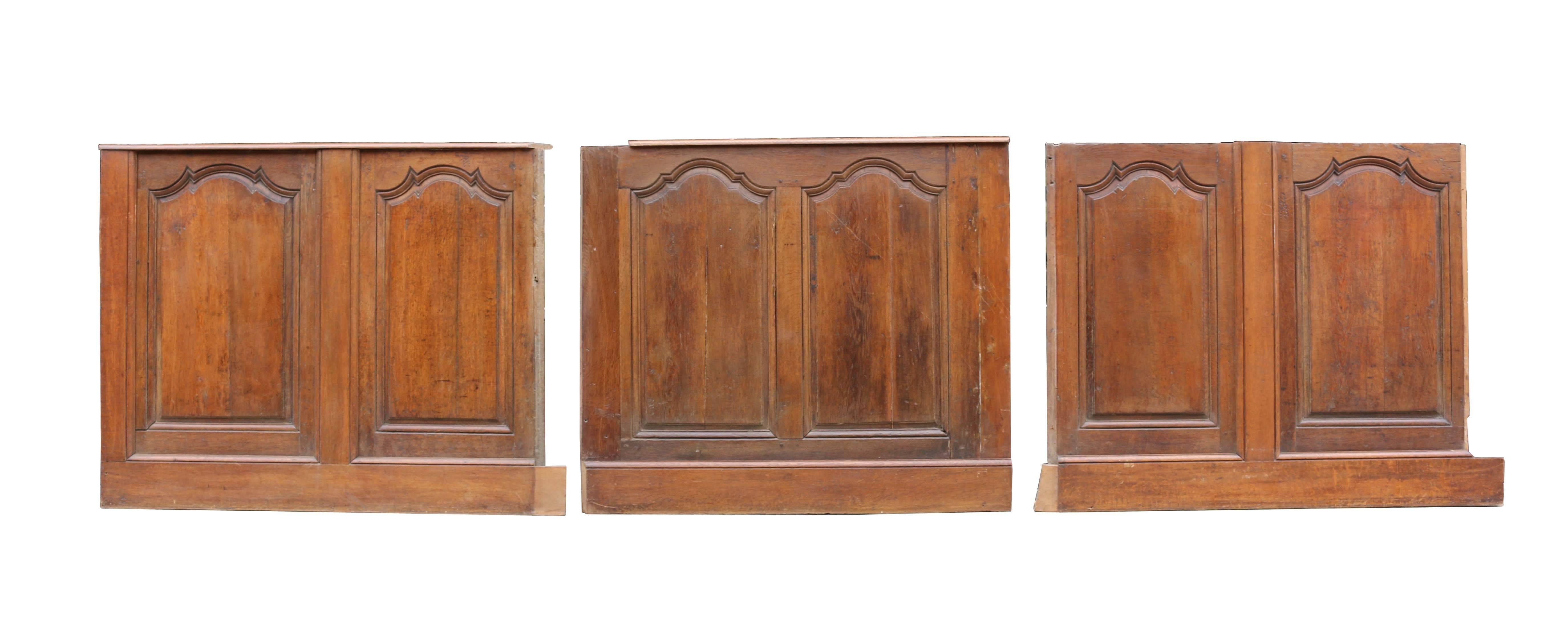 Hand-Crafted 18th Century French Oak Paneling