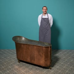 19th Century Campaign Style Copper Bath