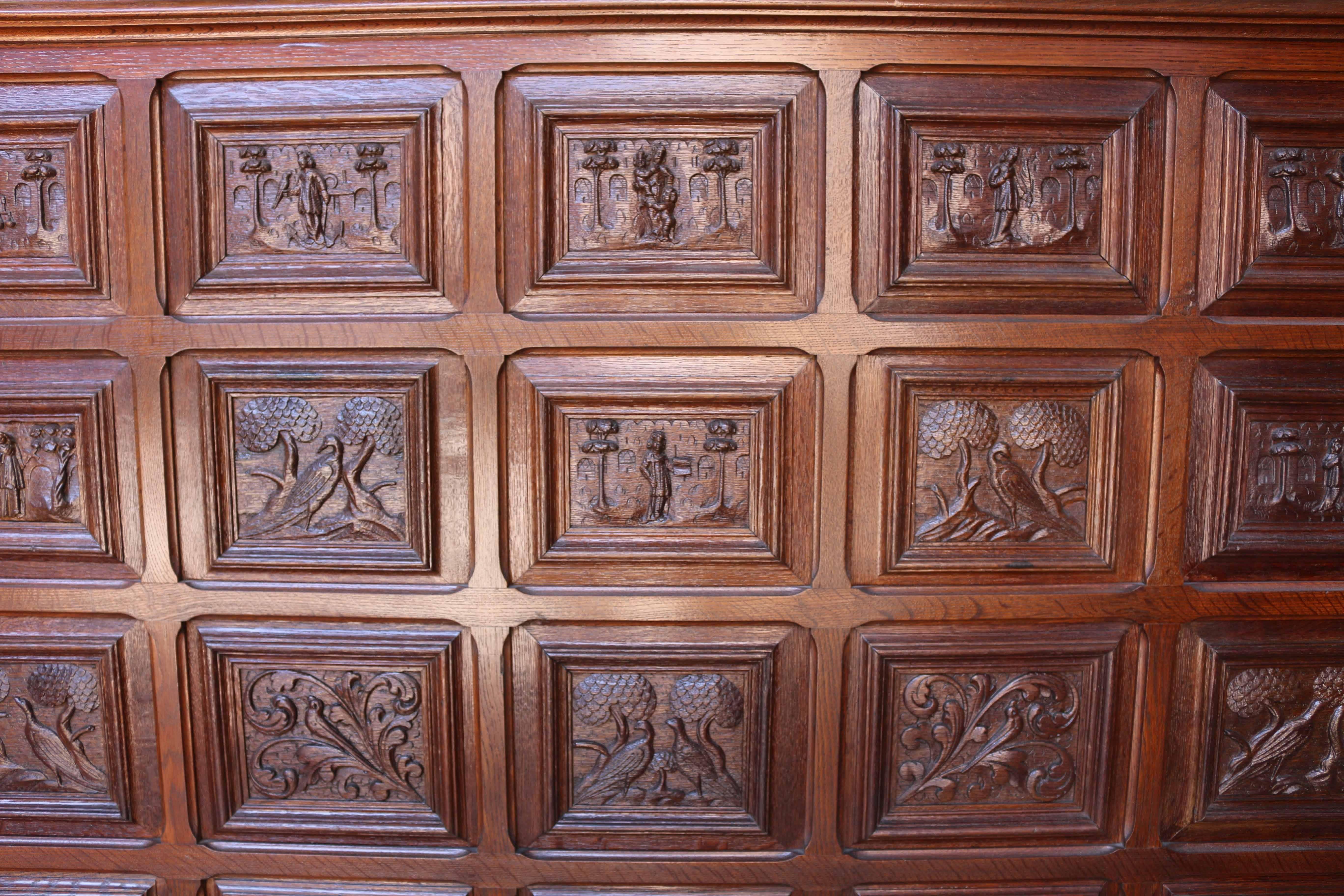 antique wooden wall panels