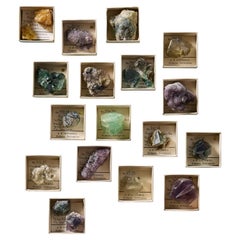 Collection of 17 British Minerals including Fluorite Specimens