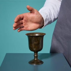 Antique Bronze Goblet Dated 1218