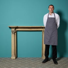 18th Century Neoclassical Painted Pine Fire Surround