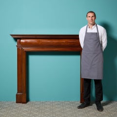 Marcón de chimenea antiguo de caoba, estilo eduardiano