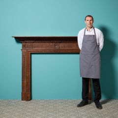 19th Century English Neoclassical Walnut Fire Surround
