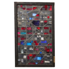 Abstract Mid-Century Geometrical Stained Glass by Tony Attenborough