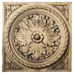 Antique Coade Style Buff Terracotta Wall Plaque