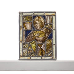 Medieval Style Stained Glass Grisaille Panel After The Antique