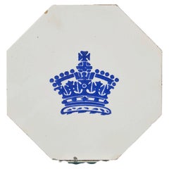 Reclaimed Minton Hollins & Co. Victoria and Albert Museum Crown Tile