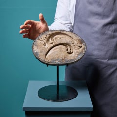 Antico stampo a volute composito intagliato Ex. Collezione Tucker