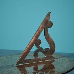 18th Century English ‘Kitter’ Polished Bronze Sundial Plate