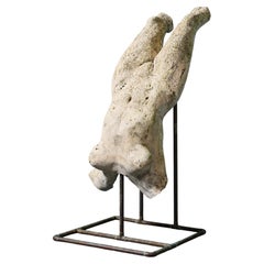 Jim Cooper (1997) ‘The Dive’ Lifesize Plaster Nude Torso Sculpture on Base