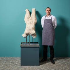 Jim Cooper (1997) ‘The Dive’ Lifesize Plaster Nude Torso Sculpture on Base
